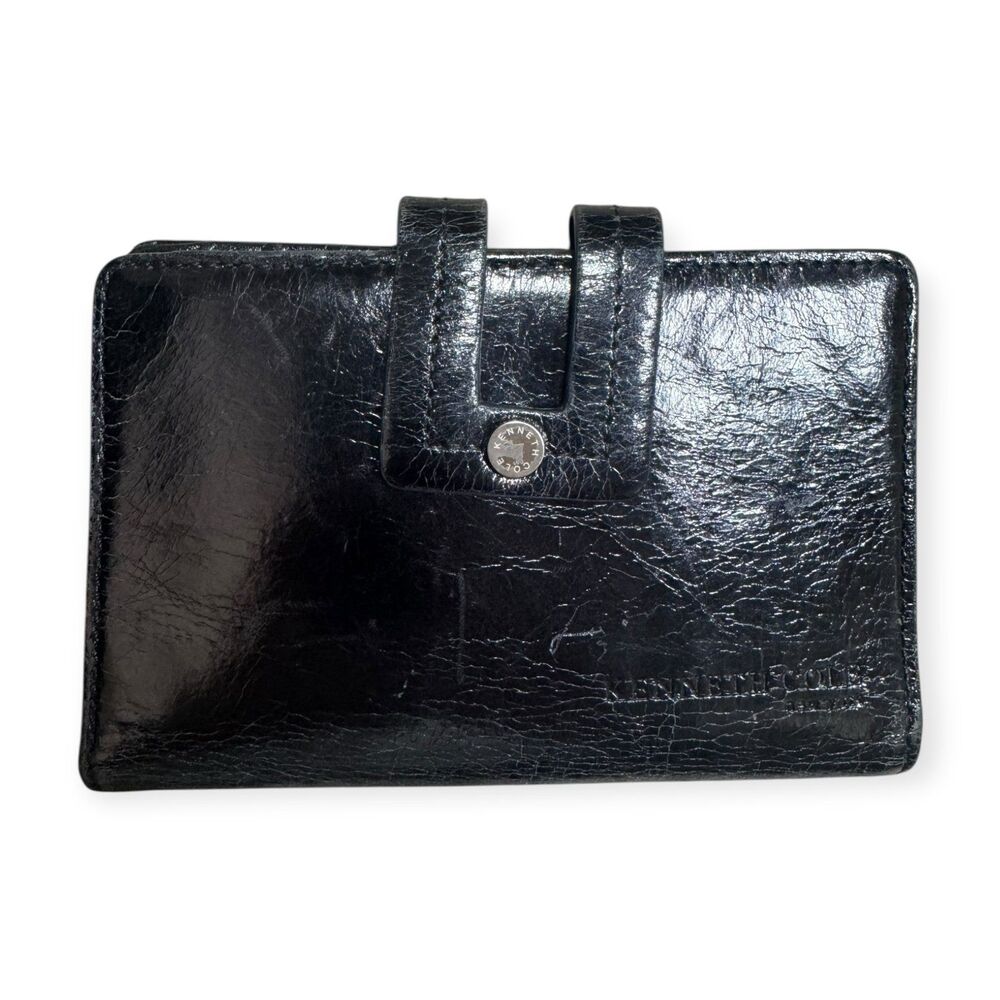 Kenneth Cole Black Wallet‎ Credit Card Retro